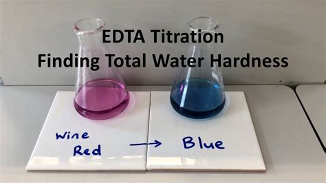 how to test water hardness with edta|hardness of water using edta.